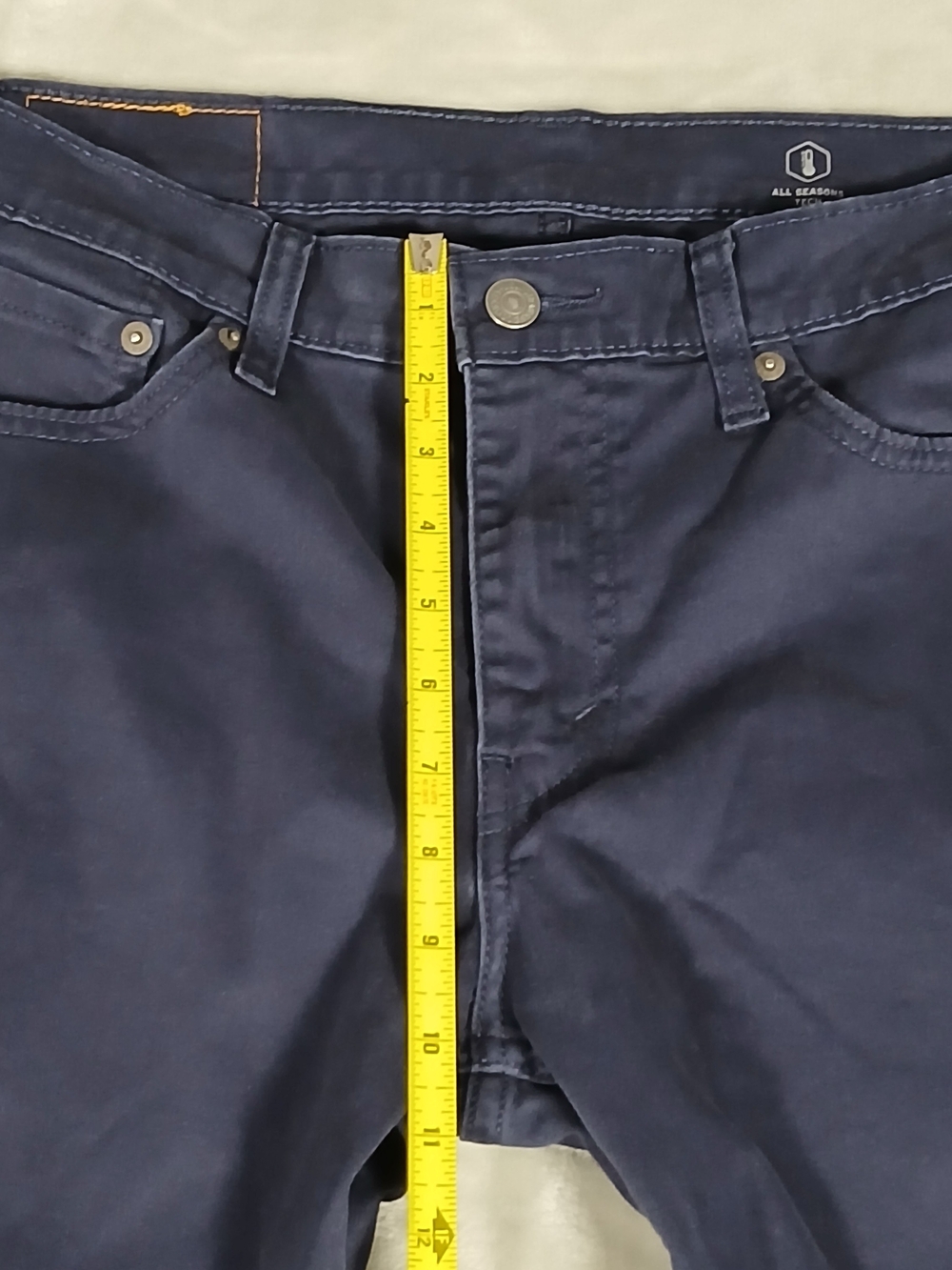 Levi's 511 Slim Fit Jeans 32x25 Hemmed Tagged 32x30 Men's Navy Blue - Picture 6 of 9